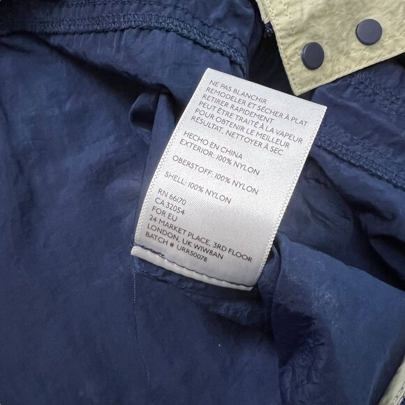 Urban Outfitters Copenhagen Nylon Jumpsuit‎ Small Orange Navy Retro Gorpcore - Picture 12 of 16